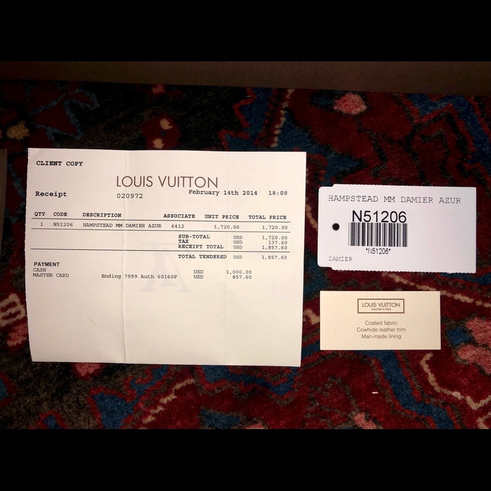 Auth Louis Vuitton Hampstead Tote & Zippy Wallet - Picture 3 of 14